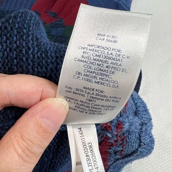 Vintage Chaps Aztec Southwest Print Button Up Sweater Vest - Picture 8 of 8